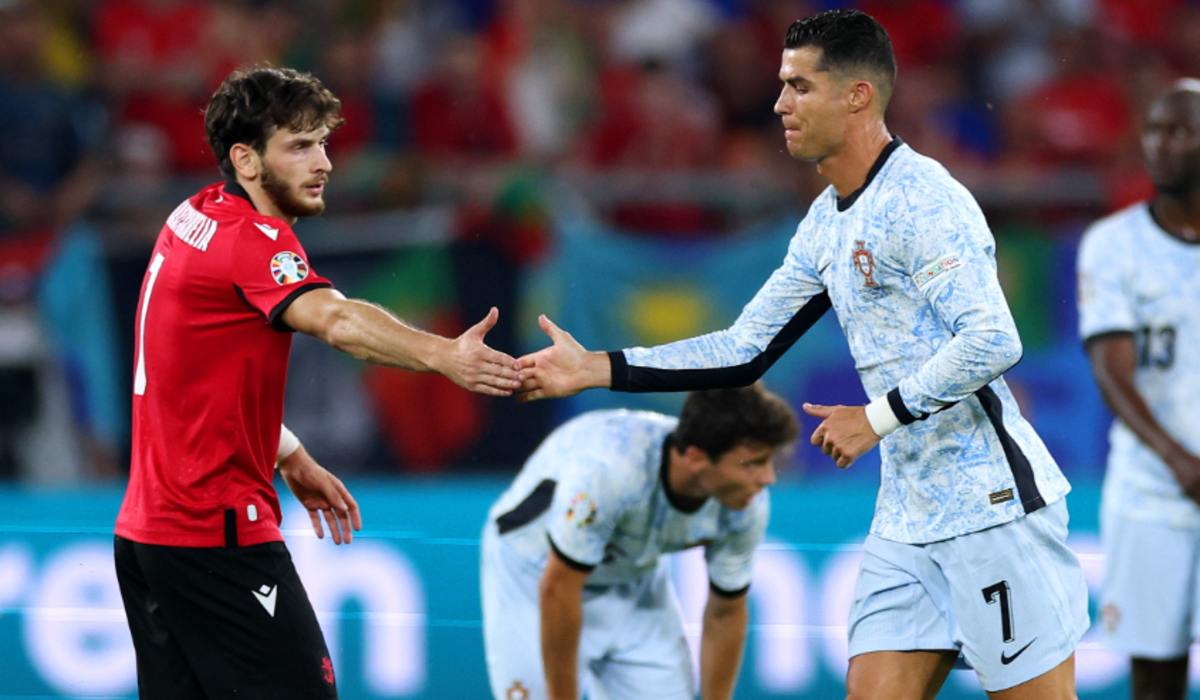 Кварацхелия и Роналду / Фото с X