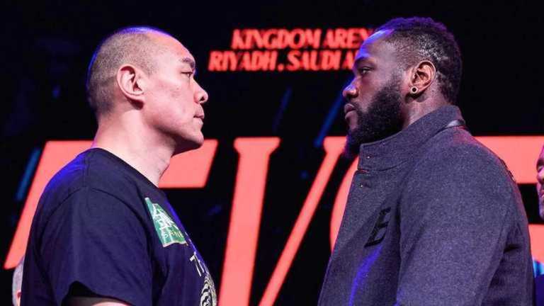 Уайлдер и Чжилей / фото Matchroom Уайлдер и Чжилей / фото Matchroom