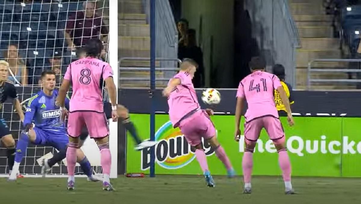 Інтер Маямі переміг Філадельфію / Скріншот з трансляції