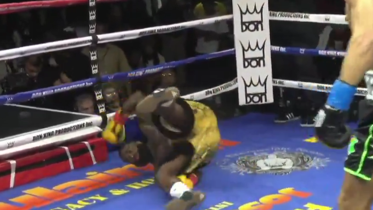 Нокдаун Бронера / Скріншот з відео Нокдаун Бронера / Скріншот з відео