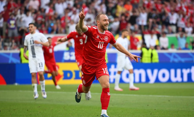Перший гол Еріксена на Євро після зупинки серця у відеоогляді матчу Словенія – Данія 