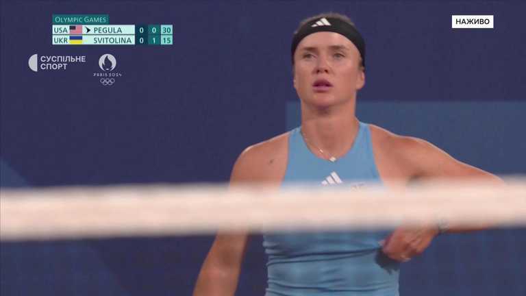 Элина Свитолина / Скриншот с трансляции Элина Свитолина / Скриншот с трансляции