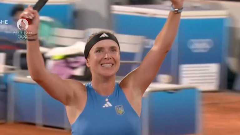 Еліна Світоліна / Скріншот з трансляції Еліна Світоліна / Скріншот з трансляції