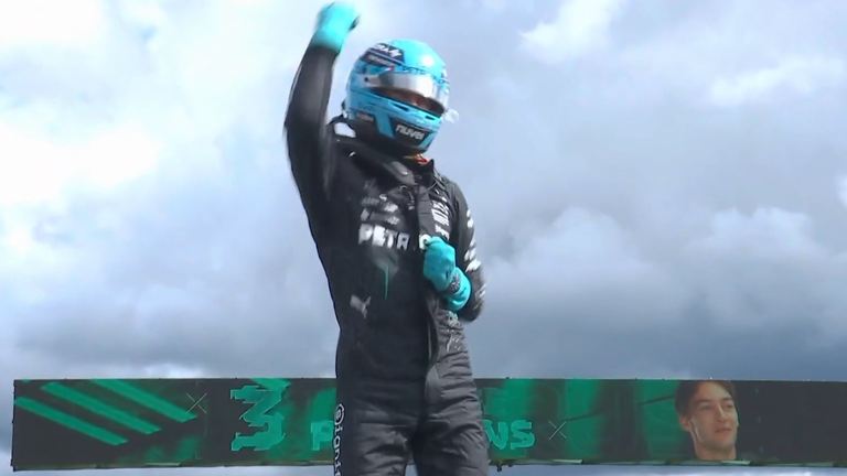 Джордж Рассел / Скріншот з трансляції Джордж Рассел / Скріншот з трансляції