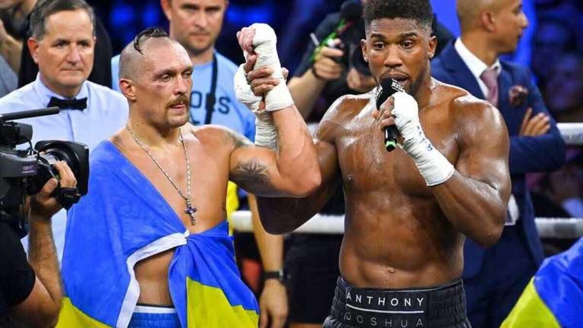 Усик и Джошуа/ Фото EFE
