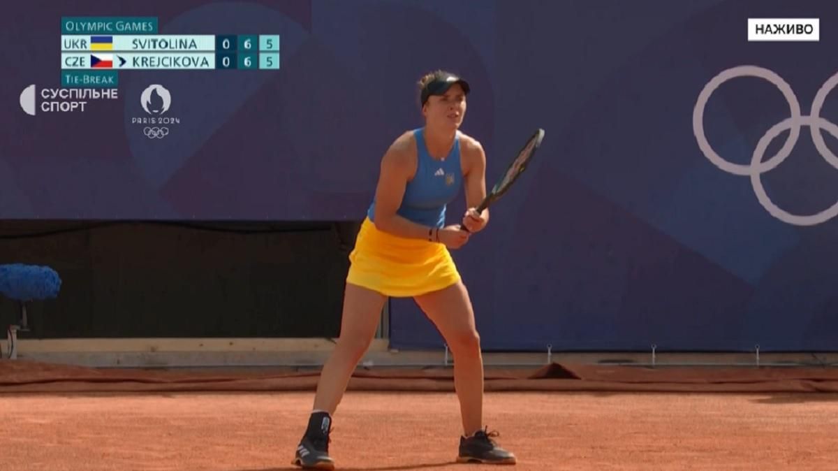 Еліна Світоліна / Скріншот з трансляції