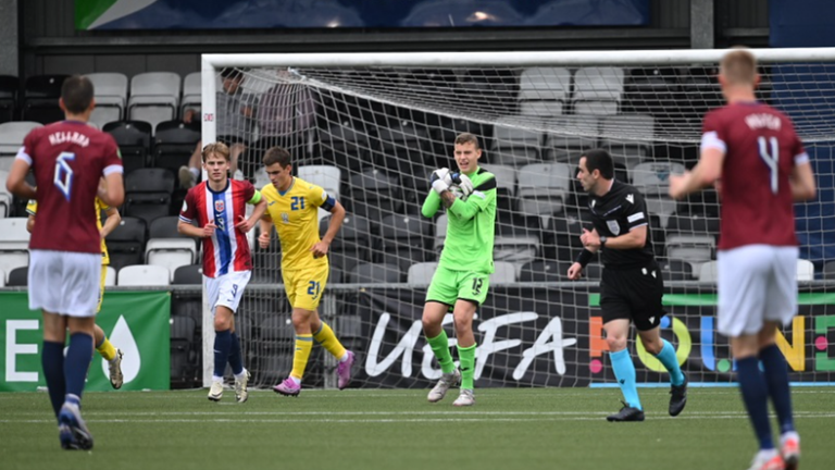 Владислав Крапивцов в игре с Норвегией / Фото УАФ Владислав Крапивцов в игре с Норвегией / Фото УАФ