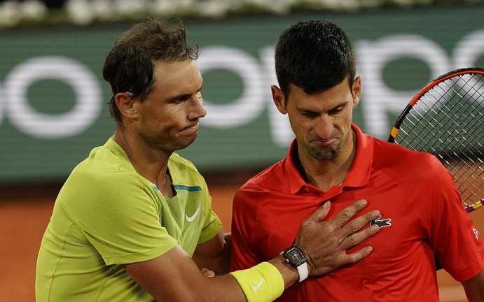 Надаль та Джоковіч / фото twitter.com/rolandgarros Надаль та Джоковіч / фото twitter.com/rolandgarros