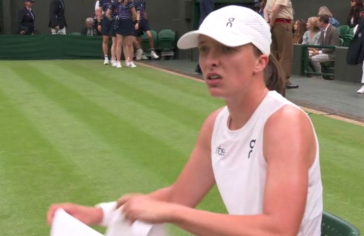 Іга Свьонтек / Скріншот з трансляції Іга Свьонтек / Скріншот з трансляції