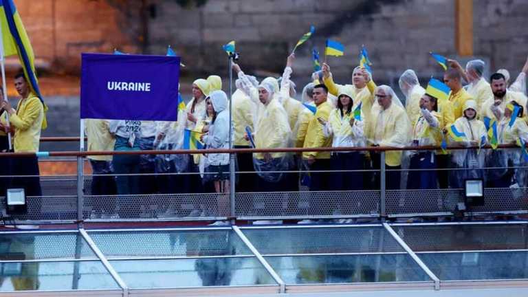 Українська делегація на відкритті Олімпіади-2024 / Фото REUTERS Esa Alexander Українська делегація на відкритті Олімпіади-2024 / Фото REUTERS Esa Alexander