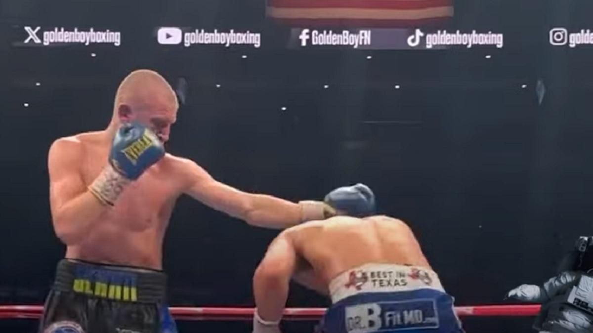 Богачук атакує Ортіса / Скріншот з трансляції