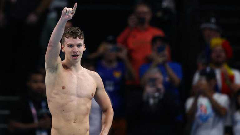 Леон Маршан здобув четверте золото в Парижі / фото: МОК Леон Маршан здобув четверте золото в Парижі / фото: МОК