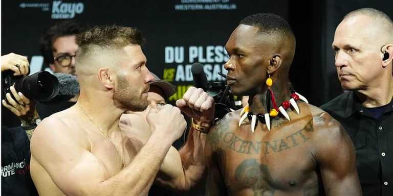 Дю Плесси и Адесанья / Фото instagram.com/ufc Дю Плесси и Адесанья / Фото instagram.com/ufc