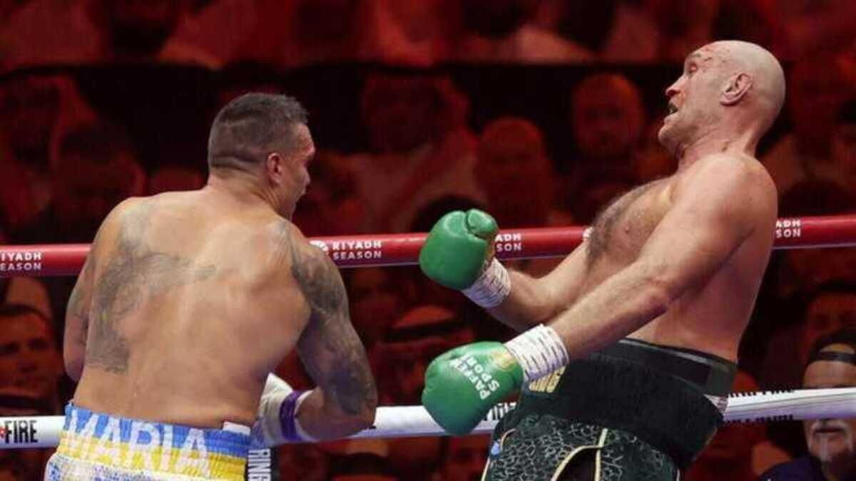 Тайсон Фьюри и Александр Усик / EFE