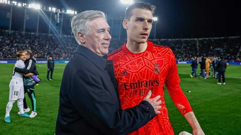 Карло Анчелотті та Андрій Лунін / Getty Images Карло Анчелотті та Андрій Лунін / Getty Images