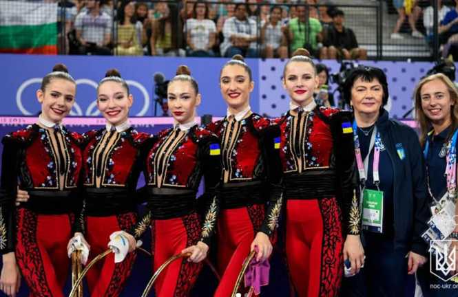 Збірна України з художньої гімнастики / Фото НОК України Збірна України з художньої гімнастики / Фото НОК України