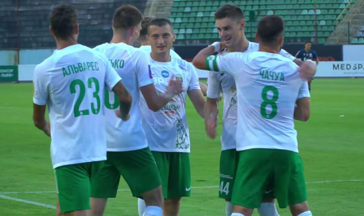 Гравці Карпат / Скріншот з трансляції Гравці Карпат / Скріншот з трансляції