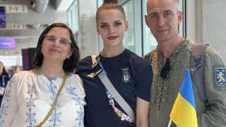 Мария Высочанская с родителями / фото: НОК Украины Мария Высочанская с родителями / фото: НОК Украины