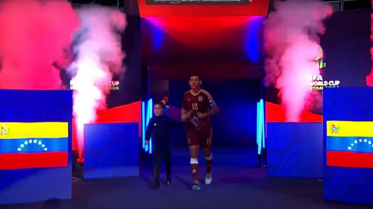 Венесуела обіграла Іспанію / Скріншот з відео Венесуела обіграла Іспанію / Скріншот з відео