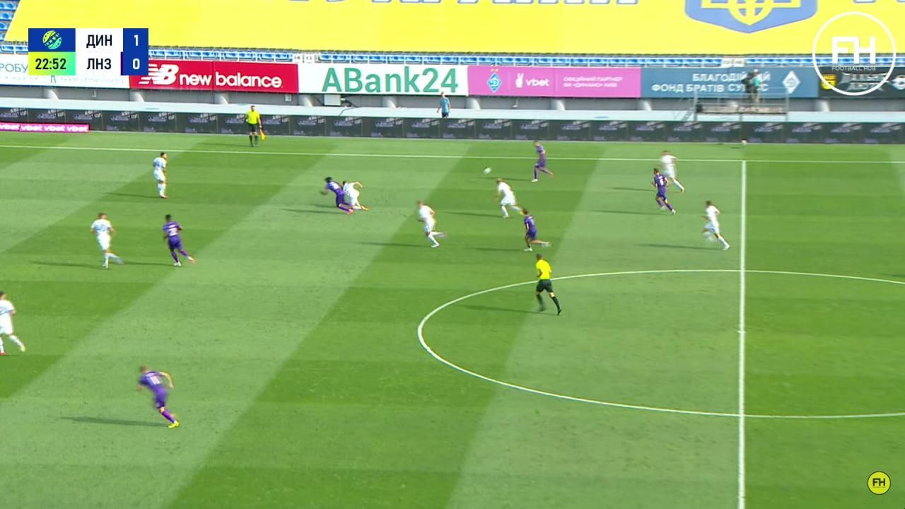 Динамо&nbsp;– ЛНЗ / Скріншот із трансляції