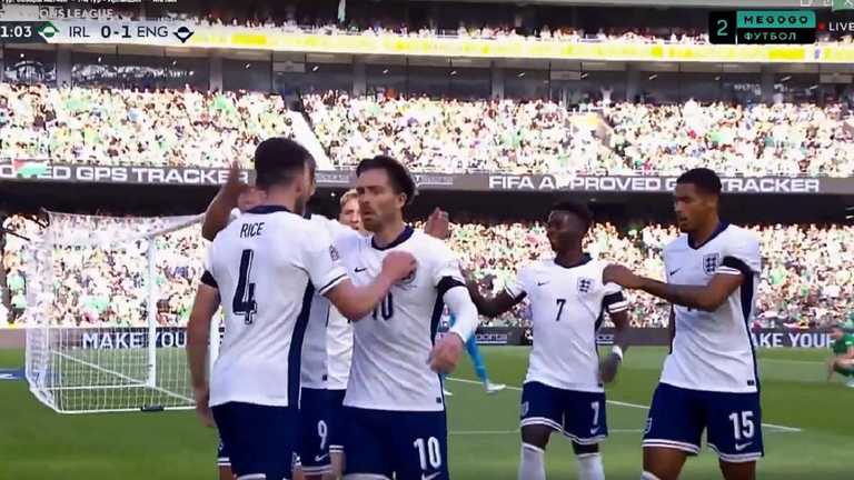 Гравці збірної Англії / Скріншот з відео Гравці збірної Англії / Скріншот з відео