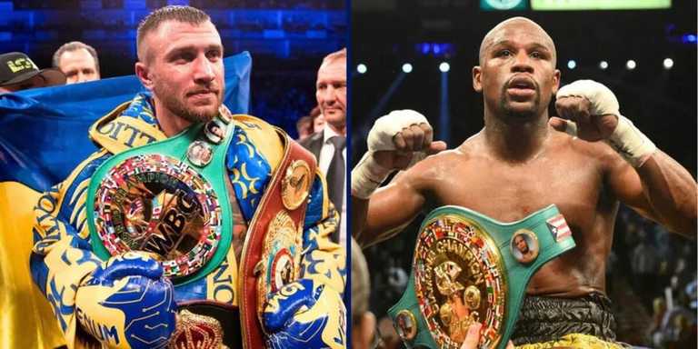 Василь Ломаченко та Флойд Мейвезер / Фото Secondsout Василь Ломаченко та Флойд Мейвезер / Фото Secondsout