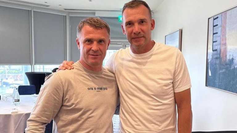 Сергій Ребров та Андрій Шевченко / Фото з відкритих джерел Сергій Ребров та Андрій Шевченко / Фото з відкритих джерел