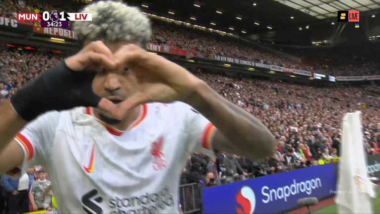 Луис Диас / Скриншот с трансляции Луис Диас / Скриншот с трансляции