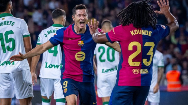 Роберт Лєвандовскі та Кунде / Фото ФК Барселона Роберт Лєвандовскі та Кунде / Фото ФК Барселона