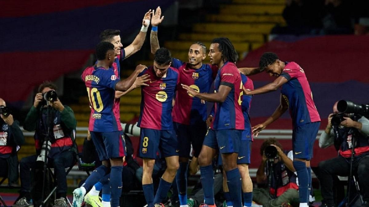 Гравці Барселони святкують / Фото з офіційного сайту Ла Ліги