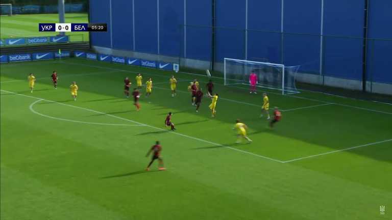 Україна U-17 – Бельгія U-17 / Скріншот Україна U-17 – Бельгія U-17 / Скріншот