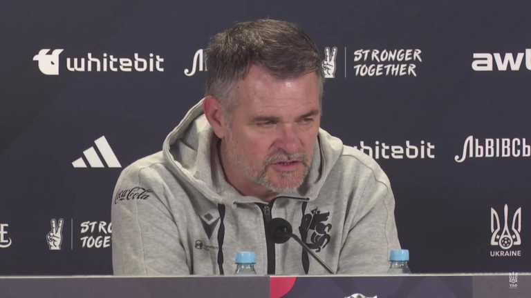 Прес-конференція Саньоля / скріншот трансляції Прес-конференція Саньоля / скріншот трансляції