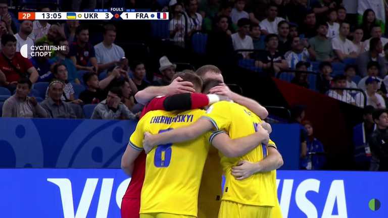 Сборная Украины по футзалу / скриншот трансляции Сборная Украины по футзалу / скриншот трансляции