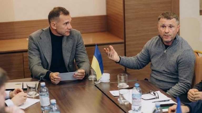 Шевченко і Ребров / Фото УАФ Шевченко і Ребров / Фото УАФ