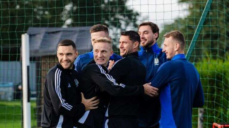 Гравці збірної України на тренуванні / УАФ Гравці збірної України на тренуванні / УАФ