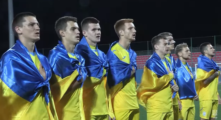 Гравці збірної України U-21 / Скріншот з відео