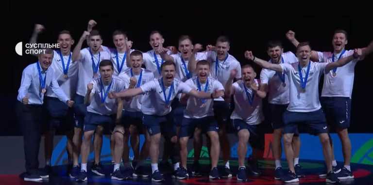 Сборная Украины по футзалу / Скриншот из видео Сборная Украины по футзалу / Скриншот из видео