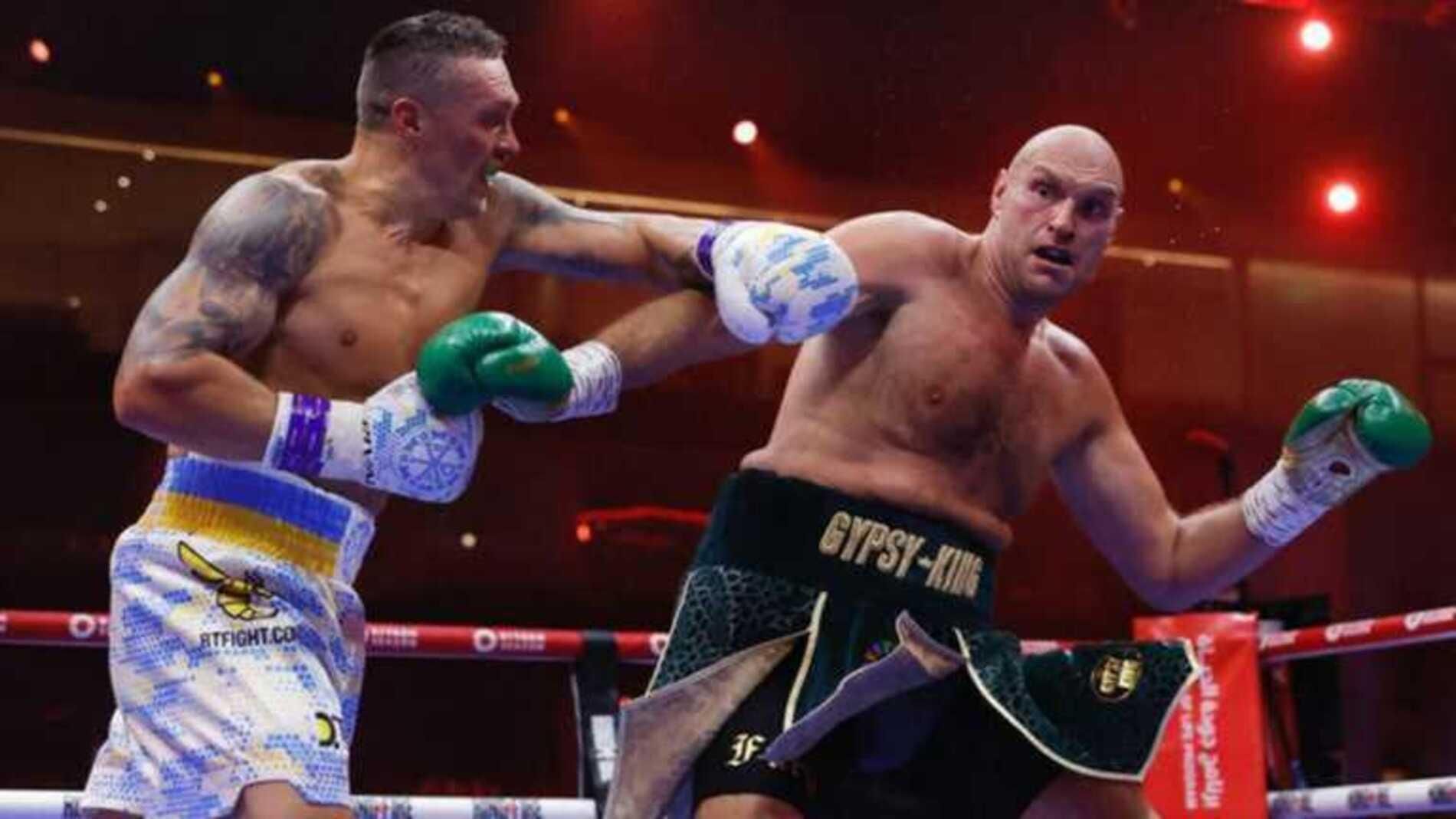 Александр Усик и Тайсон Фьюри / Фото EFE Александр Усик и Тайсон Фьюри / Фото EFE