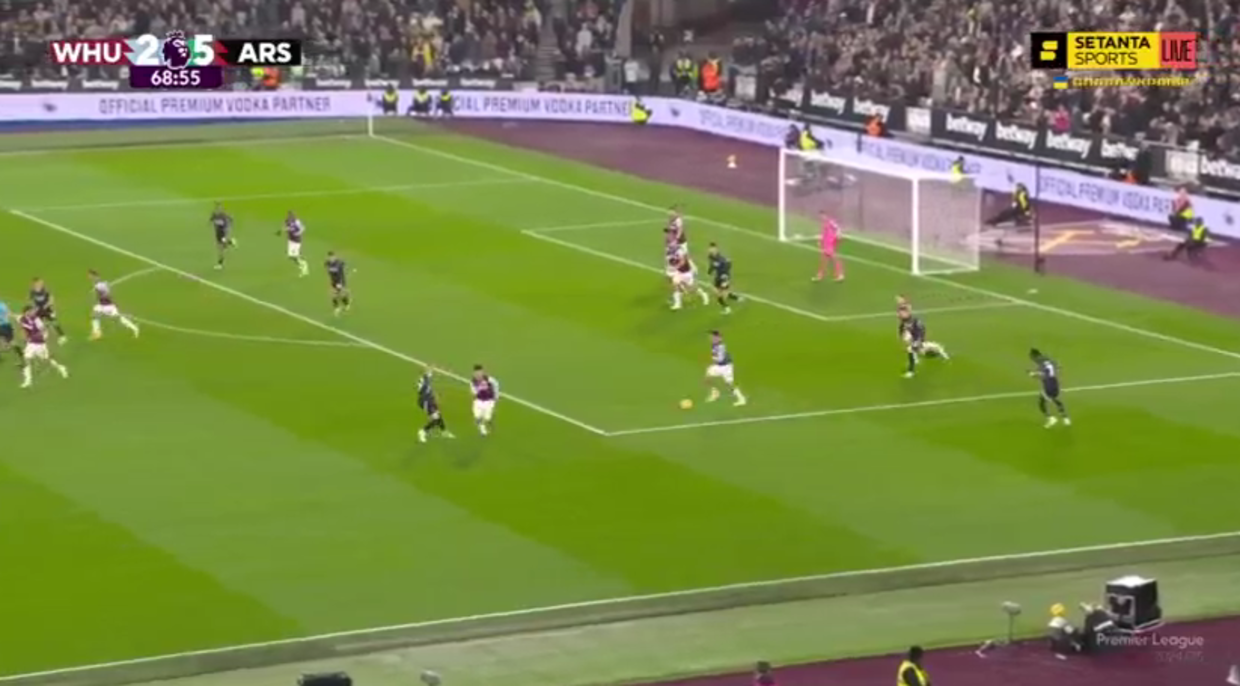 Вест Хем – Арсенал / Скріншот з матчу Вест Хем – Арсенал / Скріншот з матчу