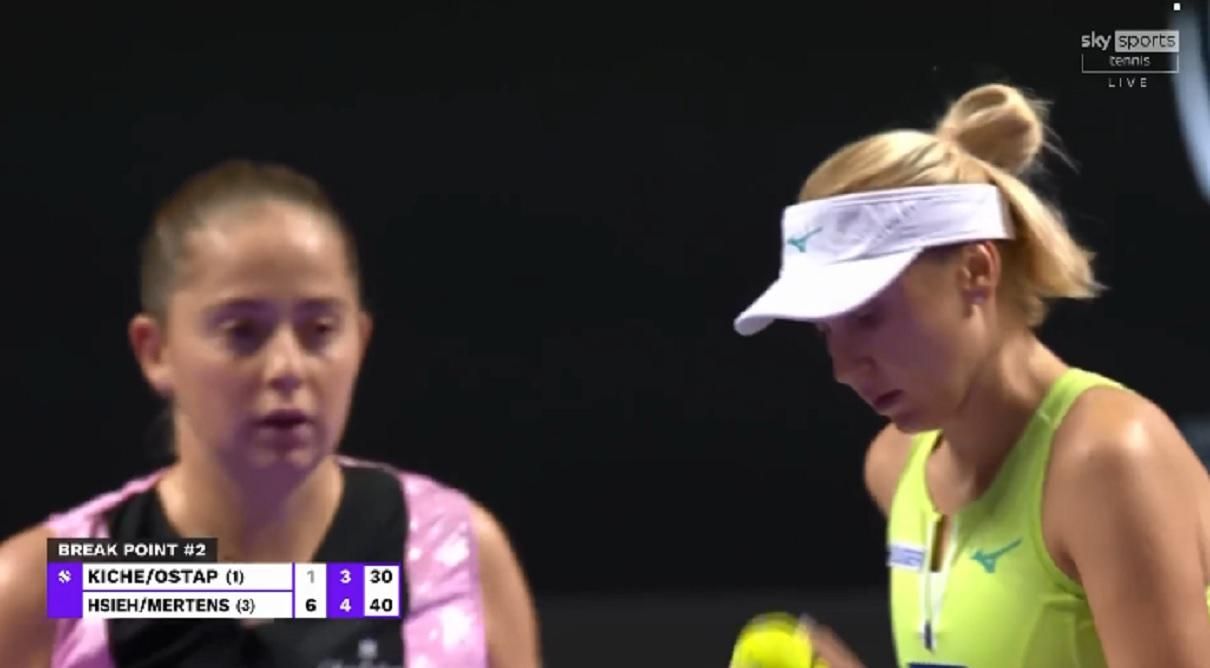 Остапенко і Кіченок / Скріншот з трансляції