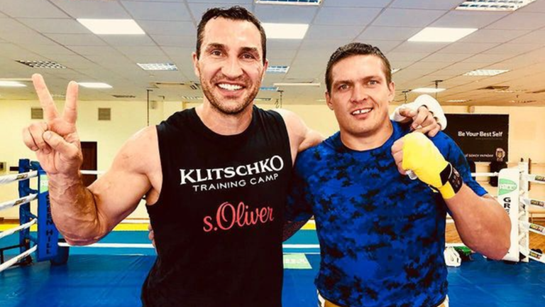 Володимир Кличко та Олександр Усик / Фото з Instagram Володимир Кличко та Олександр Усик / Фото з Instagram