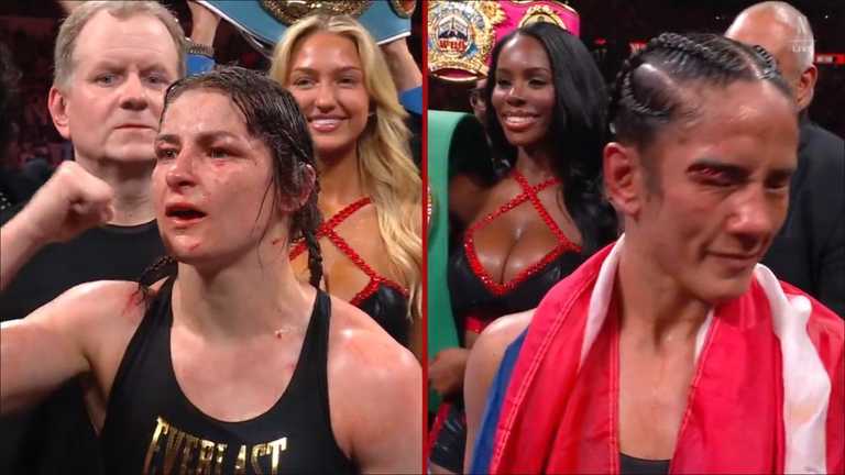 Кеті Тейлор і Аманда Серрано / Скріншот Кеті Тейлор і Аманда Серрано / Скріншот