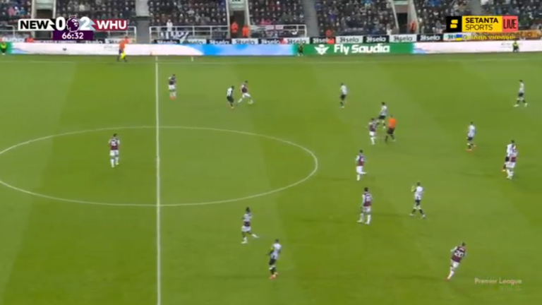 Ньюкасл – Вест Хэм / Скриншот с матча Ньюкасл – Вест Хэм / Скриншот с матча