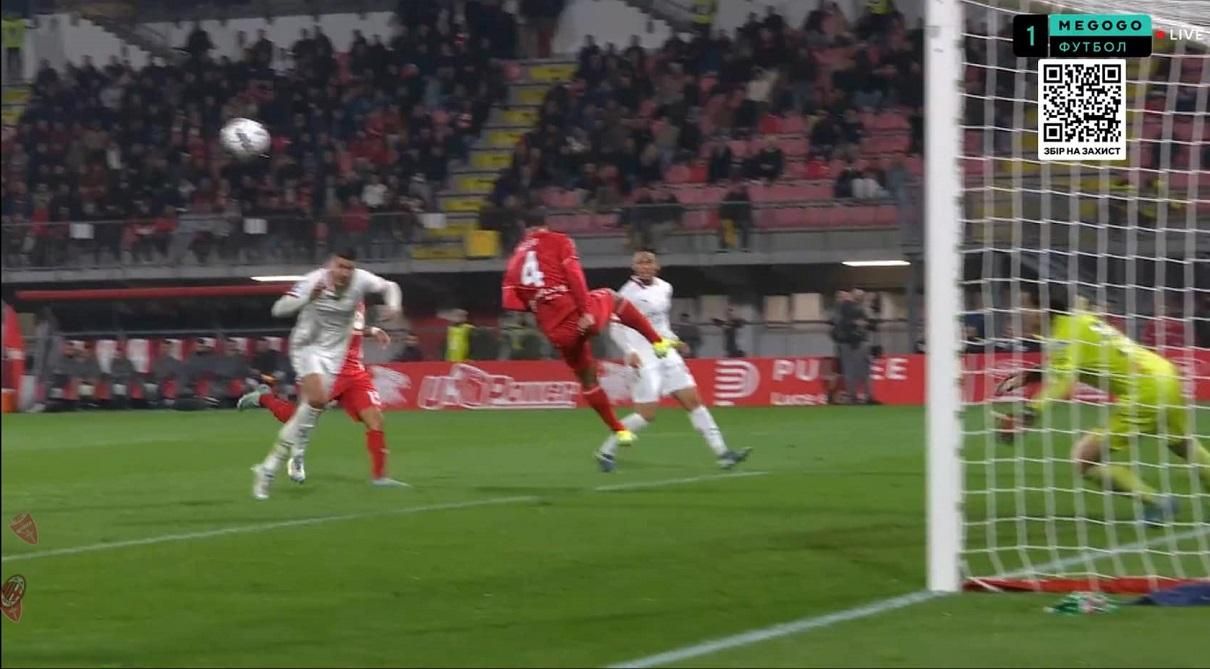 Милан обыграл Монцу / Скриншот с трансляции