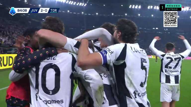Гравці Ювентуса святкують гол / Скріншот Гравці Ювентуса святкують гол / Скріншот