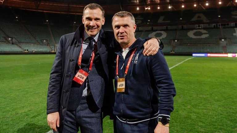 Шевченко и Ребров / Фото из соцсетей Шевченко и Ребров / Фото из соцсетей