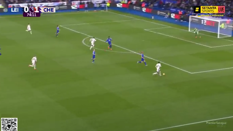 Лестер – Челсі / Кадр з трансляції Лестер – Челсі / Кадр з трансляції