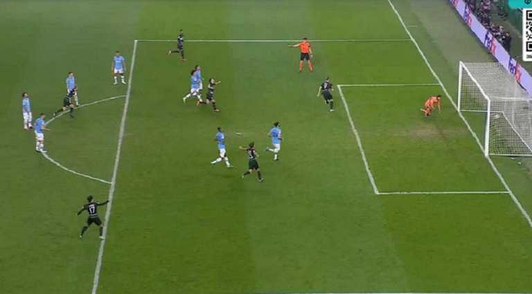 Ман Сіті провалився Спортінгу / Скріншот з трансляції Ман Сіті провалився Спортінгу / Скріншот з трансляції