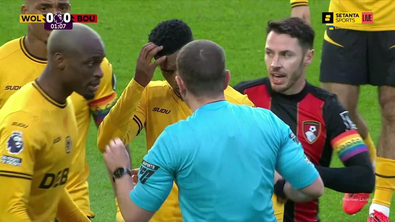 Вулверхэмптон – Борнмут / скриншот трансляции