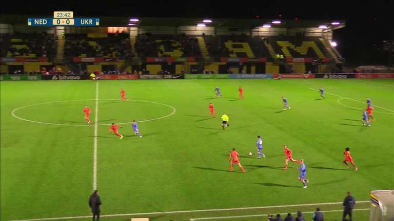 Нидерланды U-19 – Украина U-19 / Скриншот Нидерланды U-19 – Украина U-19 / Скриншот